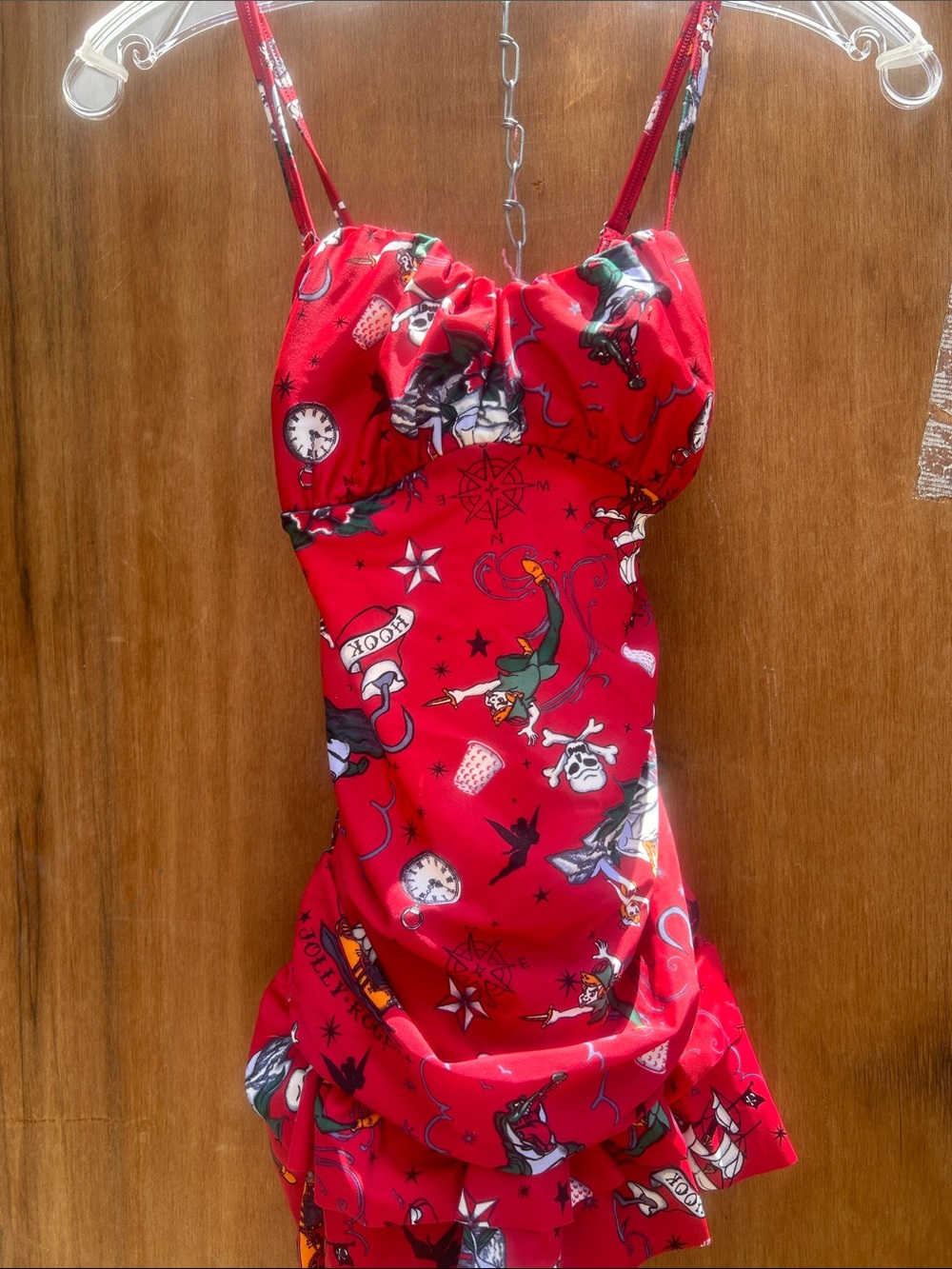 Disney/hot topic collab swimsuit. Nwts. Jolly Roger.  Xs